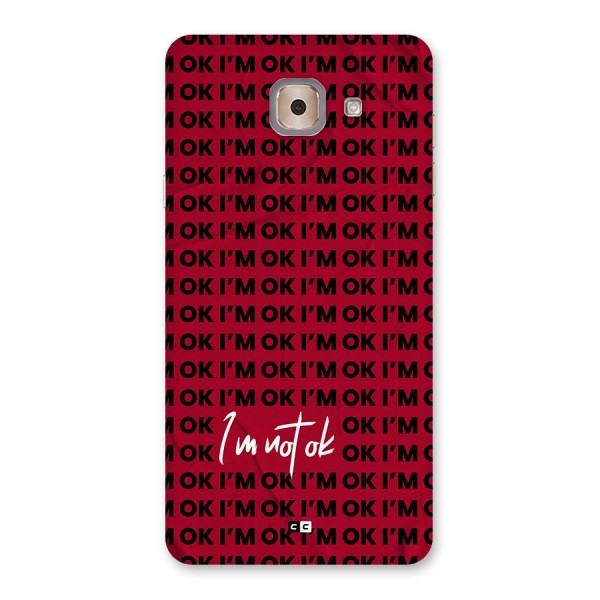 Really Not Ok Back Case for Galaxy J7 Max