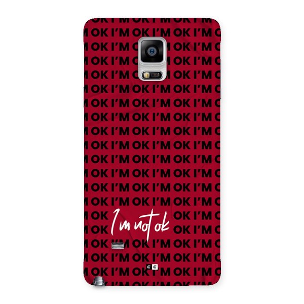 Really Not Ok Back Case for Galaxy Note 4