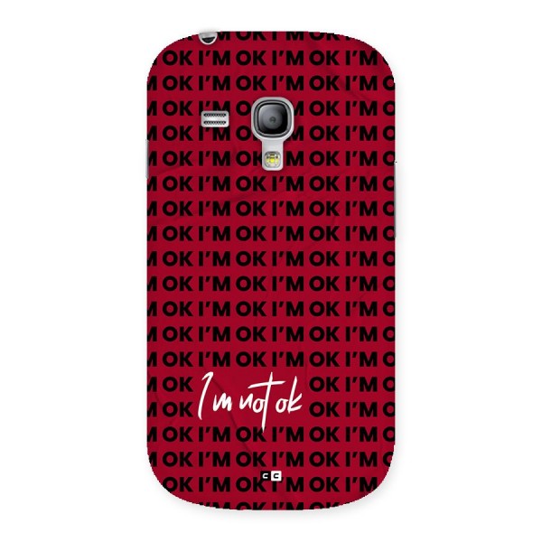 Really Not Ok Back Case for Galaxy S3 Mini