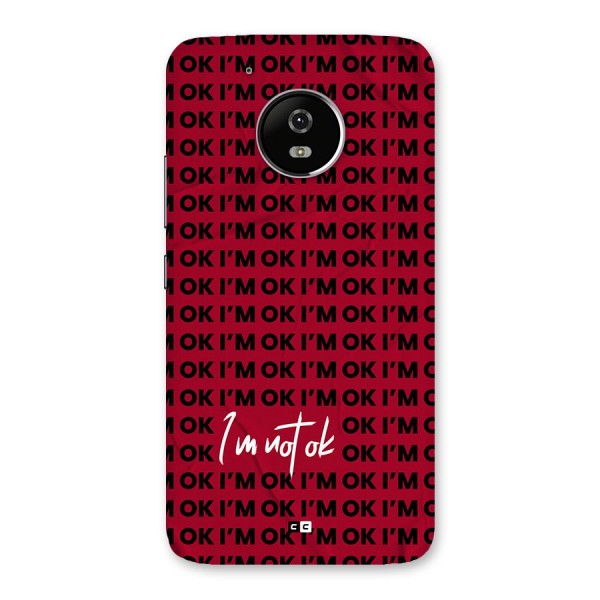 Really Not Ok Back Case for Moto G5