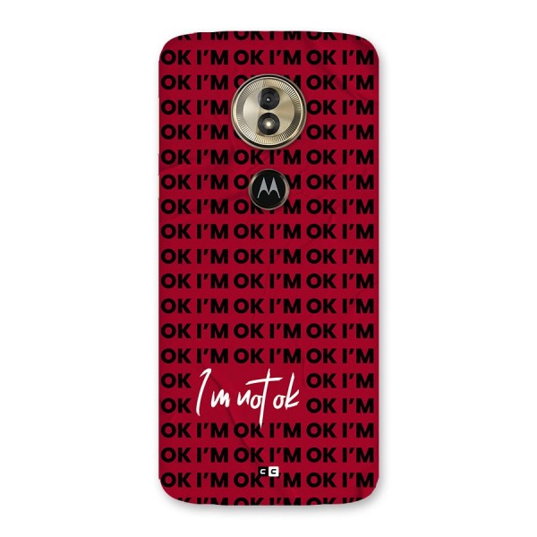 Really Not Ok Back Case for Moto G6 Play