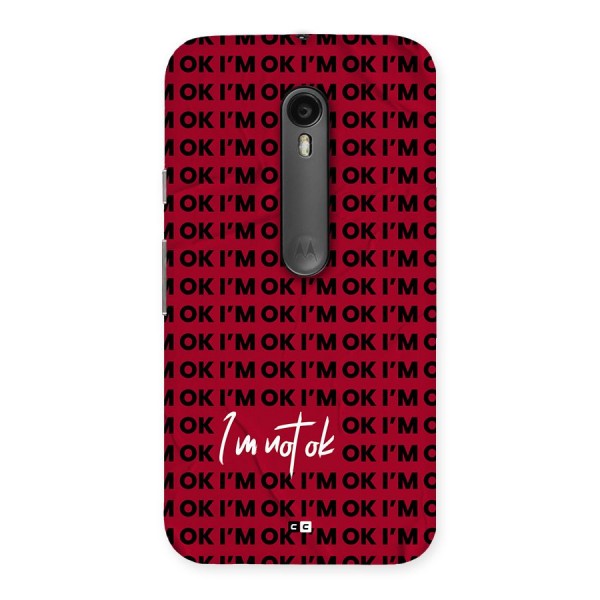 Really Not Ok Back Case for Moto G Turbo