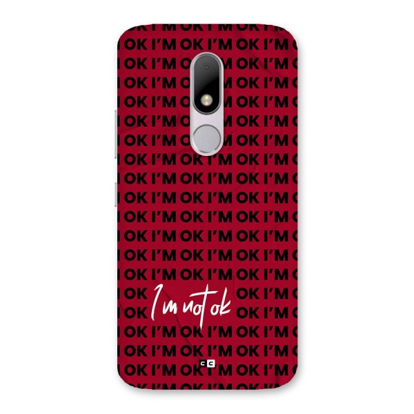 Really Not Ok Back Case for Moto M