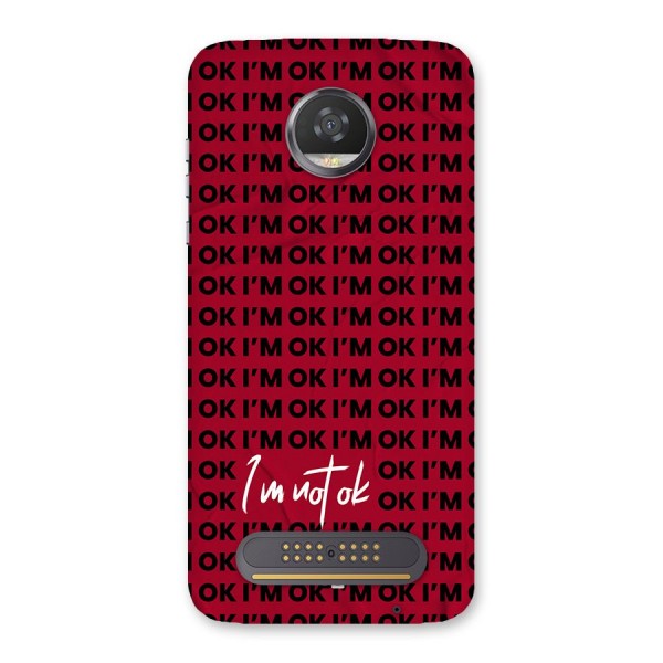 Really Not Ok Back Case for Moto Z2 Play