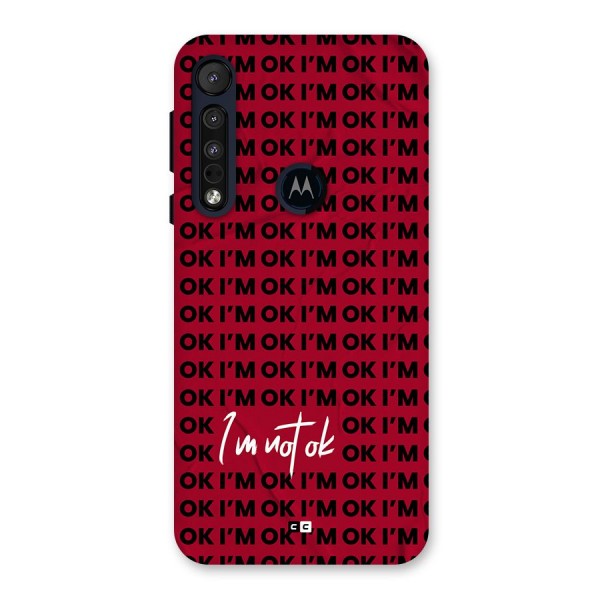 Really Not Ok Back Case for Motorola One Macro