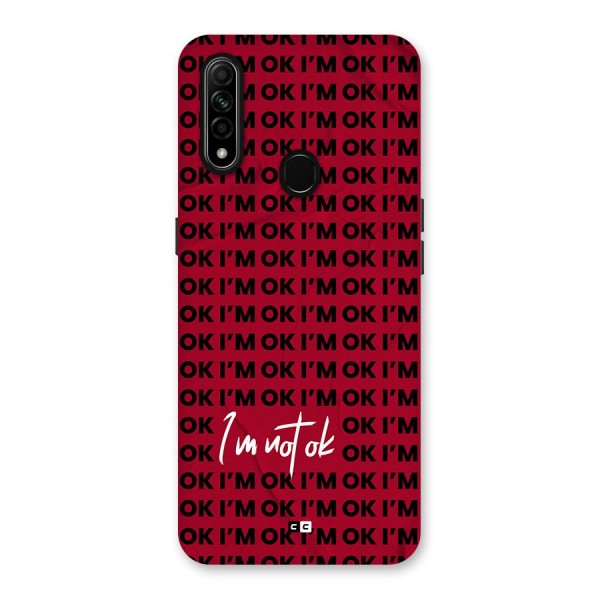 Really Not Ok Back Case for Oppo A31