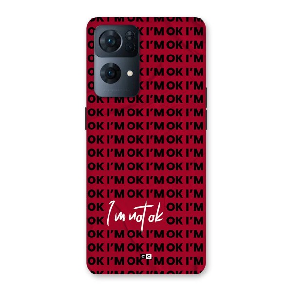 Really Not Ok Back Case for Oppo Reno7 Pro 5G