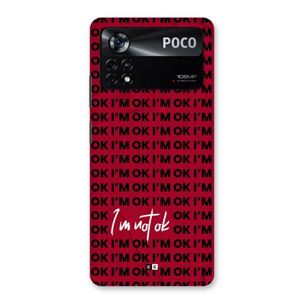 Really Not Ok Back Case for Poco X4 Pro 5G