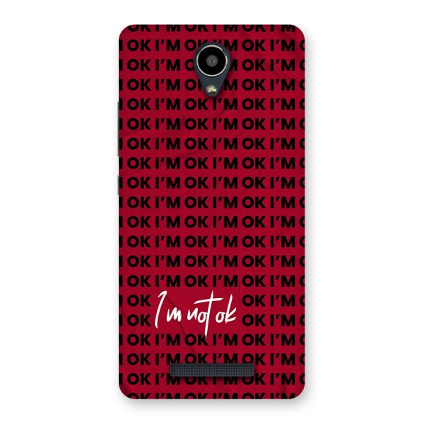 Really Not Ok Back Case for Redmi Note 2