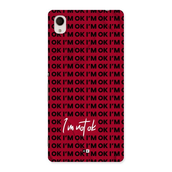 Really Not Ok Back Case for Xperia M4