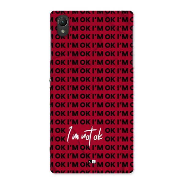 Really Not Ok Back Case for Xperia Z1