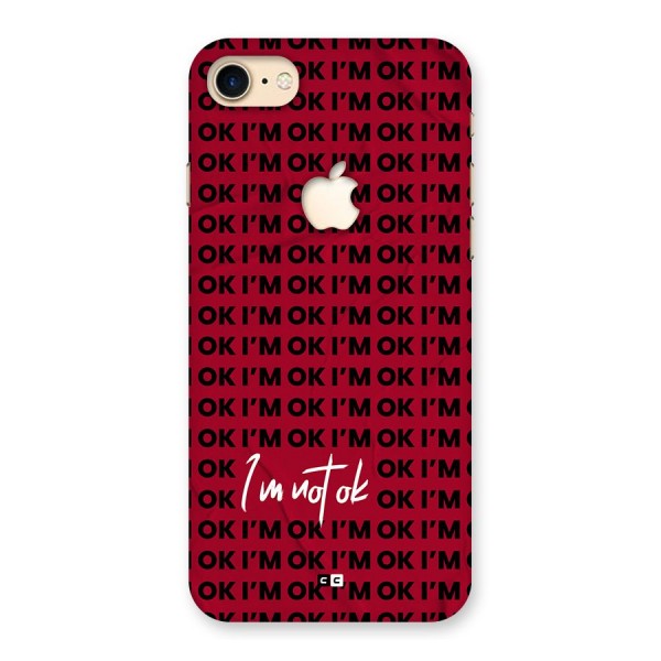 Really Not Ok Back Case for iPhone 7 Apple Cut