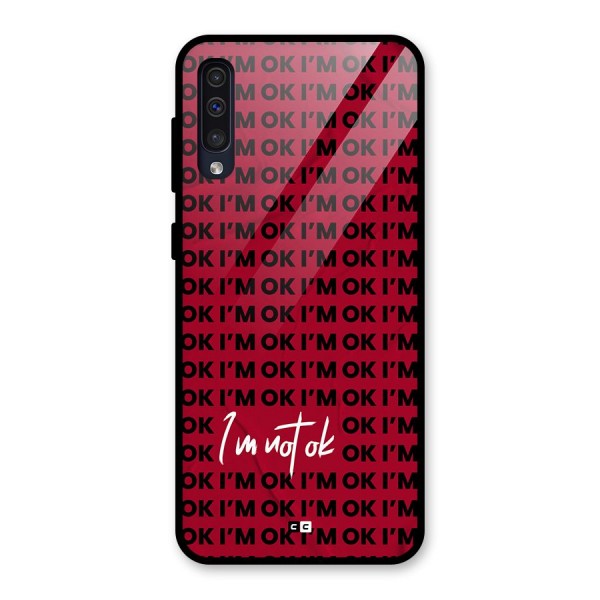 Really Not Ok Glass Back Case for Galaxy A50