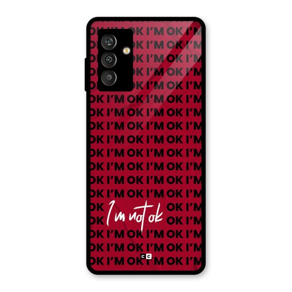 Really Not Ok Glass Back Case for Galaxy M13