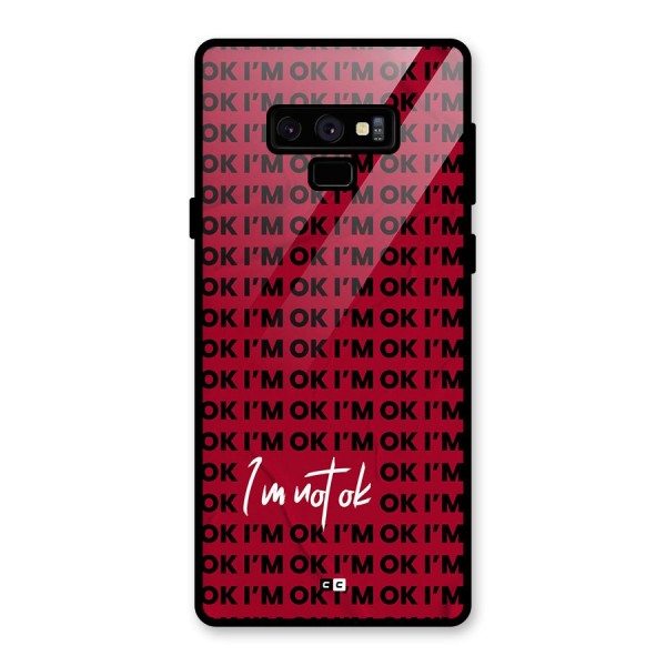 Really Not Ok Glass Back Case for Galaxy Note 9