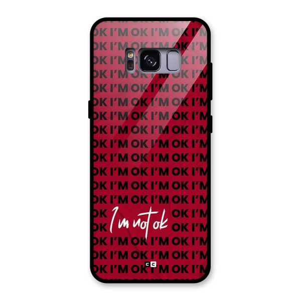 Really Not Ok Glass Back Case for Galaxy S8