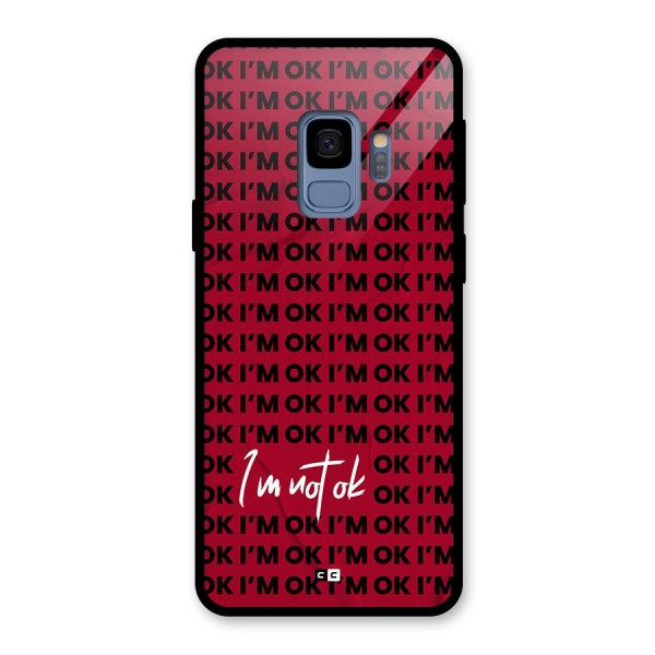 Really Not Ok Glass Back Case for Galaxy S9