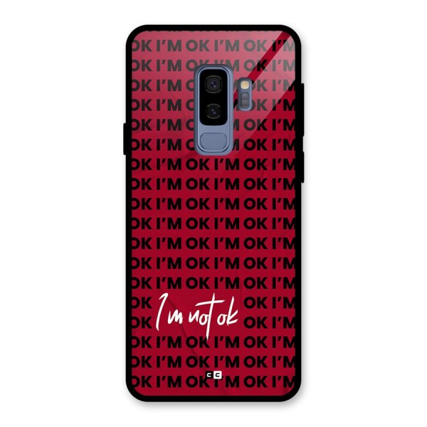 Really Not Ok Glass Back Case for Galaxy S9 Plus