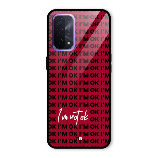 Really Not Ok Glass Back Case for Oppo A74 5G