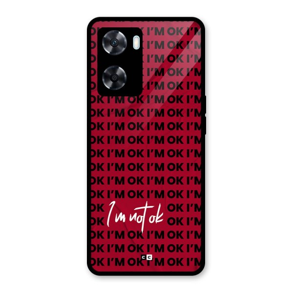 Really Not Ok Glass Back Case for Oppo A77