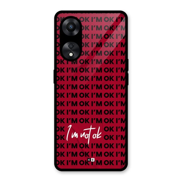 Really Not Ok Glass Back Case for Oppo A78