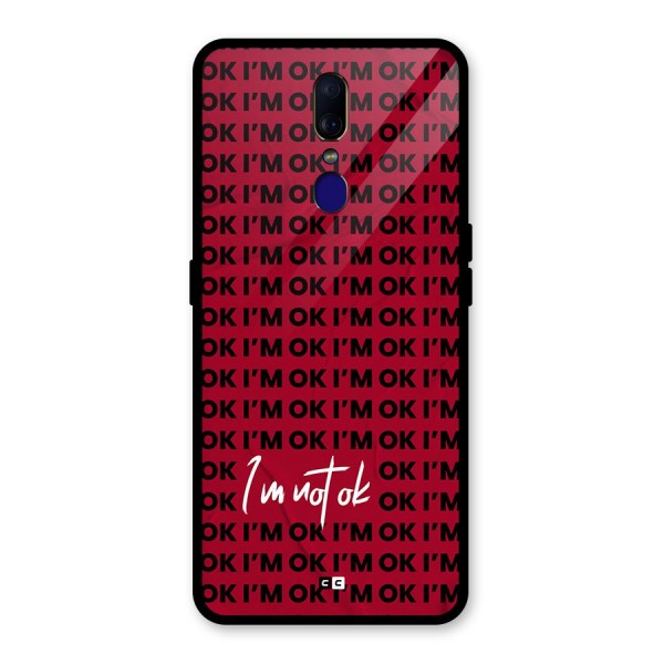 Really Not Ok Glass Back Case for Oppo F11