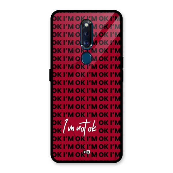 Really Not Ok Glass Back Case for Oppo F11 Pro