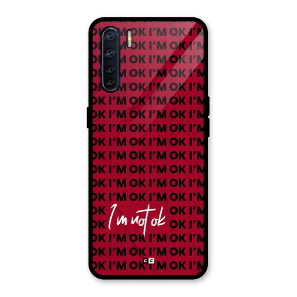 Really Not Ok Glass Back Case for Oppo F15