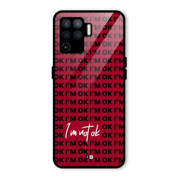 Really Not Ok Glass Back Case for Oppo F19 Pro