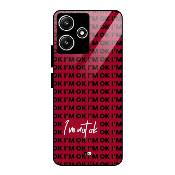 Really Not Ok Glass Back Case for Poco M6 Pro