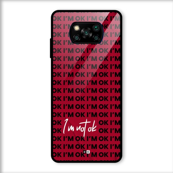 Really Not Ok Glass Back Case for Poco X3