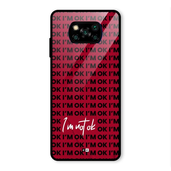 Really Not Ok Glass Back Case for Poco X3 Pro