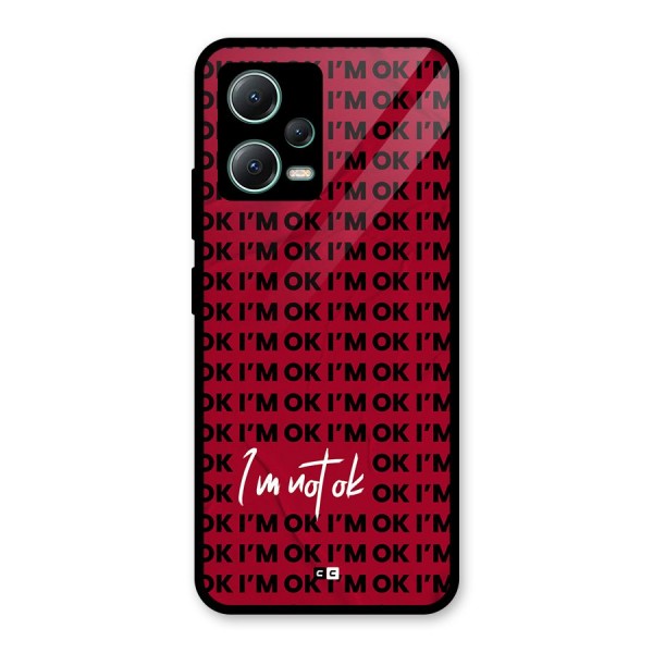 Really Not Ok Glass Back Case for Poco X5