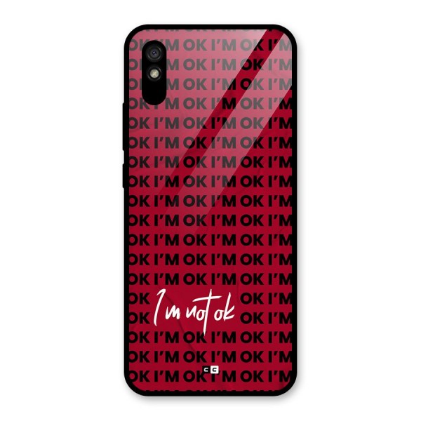 Really Not Ok Glass Back Case for Redmi 9i