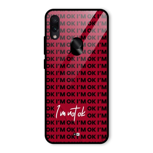 Really Not Ok Glass Back Case for Redmi Note 7