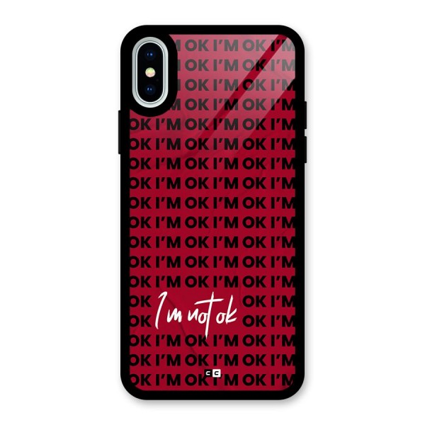 Really Not Ok Glass Back Case for iPhone X