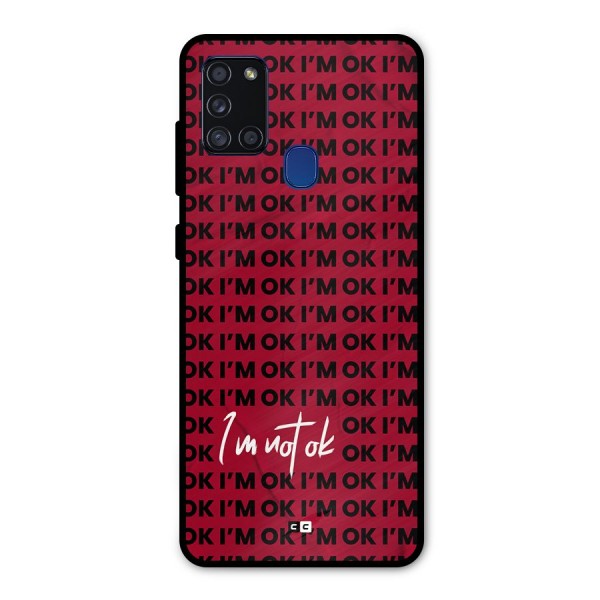 Really Not Ok Metal Back Case for Galaxy A21s