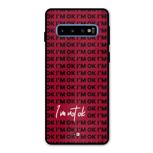 Really Not Ok Metal Back Case for Galaxy S10