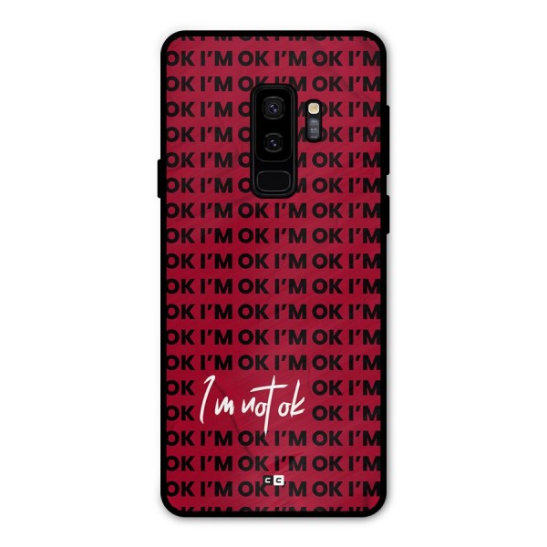 Really Not Ok Metal Back Case for Galaxy S9 Plus