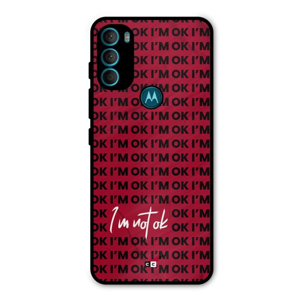 Really Not Ok Metal Back Case for Moto G71 5G