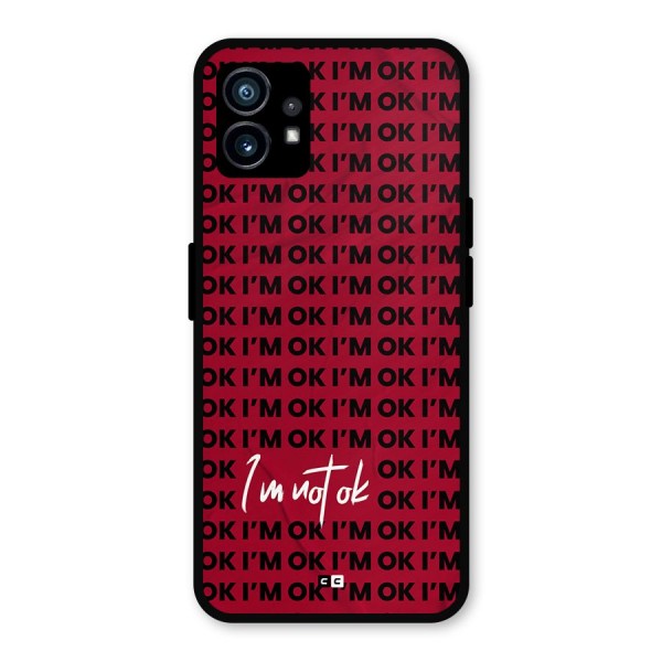 Really Not Ok Metal Back Case for Nothing Phone 1