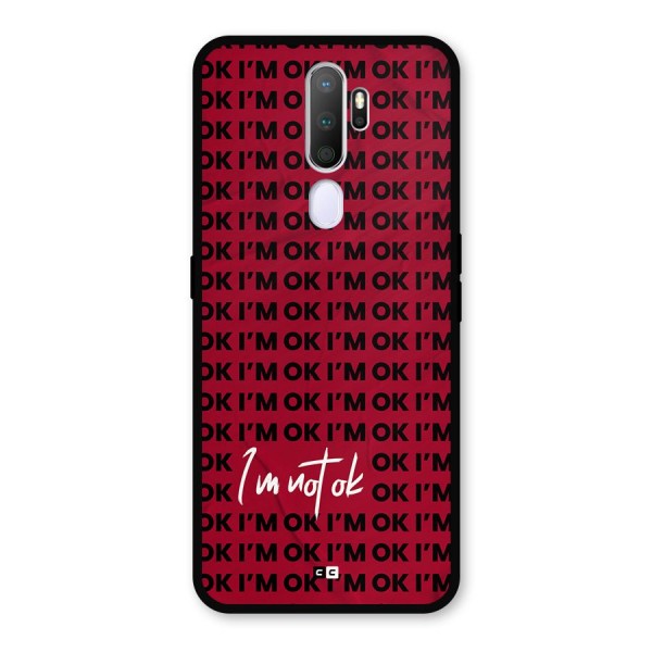 Really Not Ok Metal Back Case for Oppo A9 (2020)