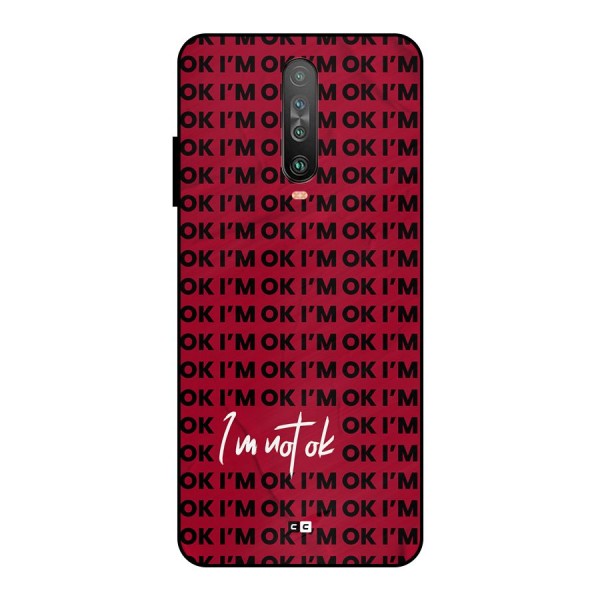 Really Not Ok Metal Back Case for Poco X2