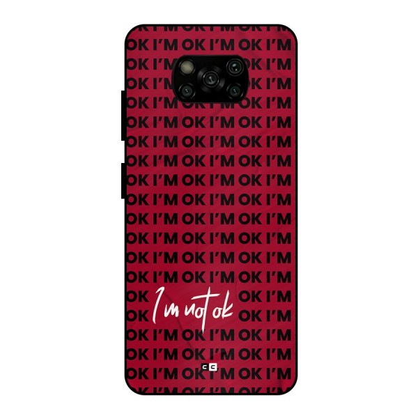 Really Not Ok Metal Back Case for Poco X3