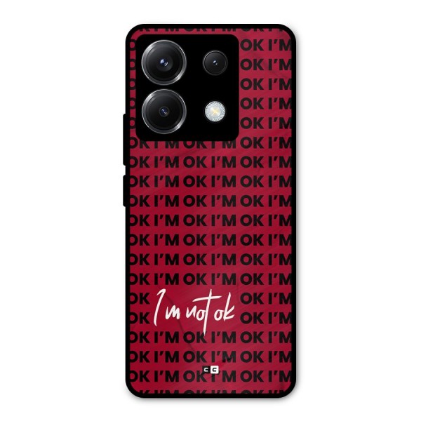 Really Not Ok Metal Back Case for Poco X6