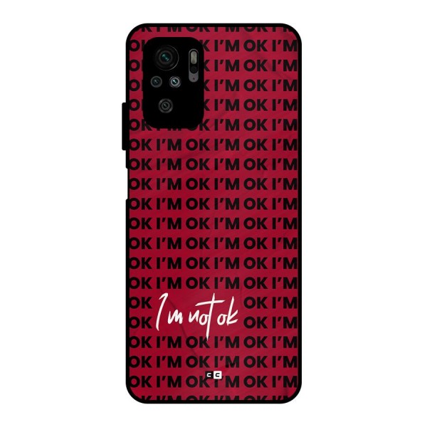 Really Not Ok Metal Back Case for Redmi Note 10