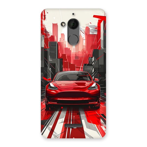 Red And Black Car Back Case for Coolpad Note 5