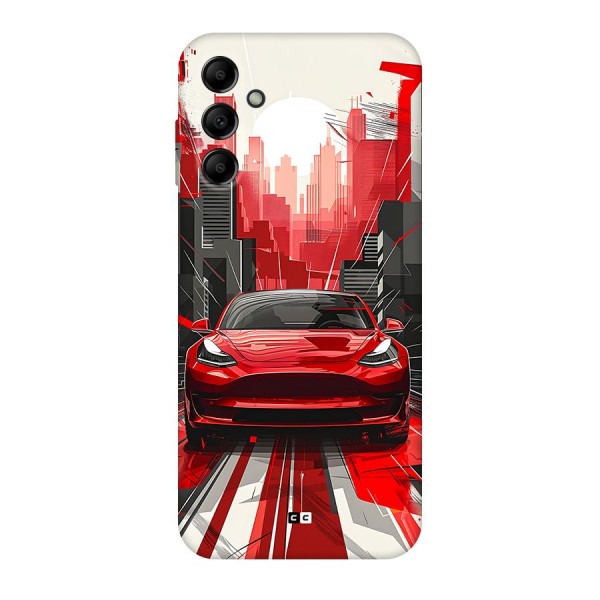 Red And Black Car Back Case for Galaxy A14 5G