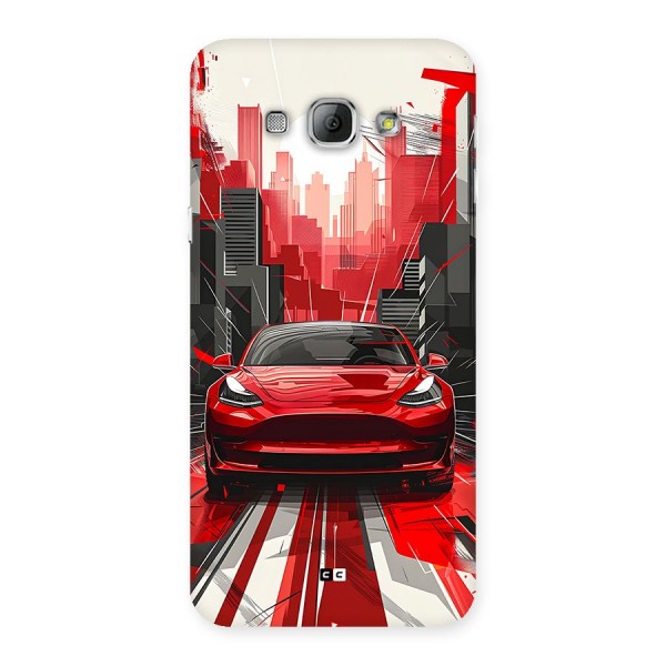 Red And Black Car Back Case for Galaxy A8