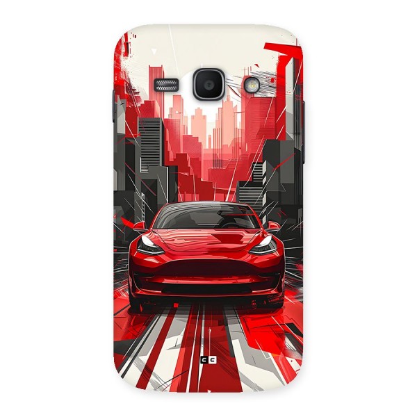 Red And Black Car Back Case for Galaxy Ace3